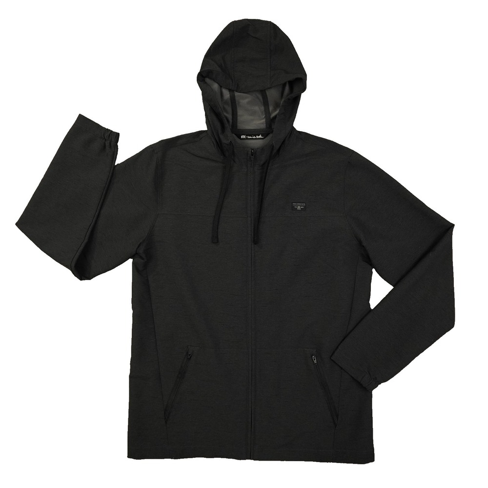 Travis Mathew Jacket Men's Medium Element Of Surprise Black Full Zip Golf